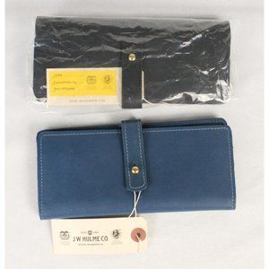 JW Hulme linwood wallet (blue or black)- NWT